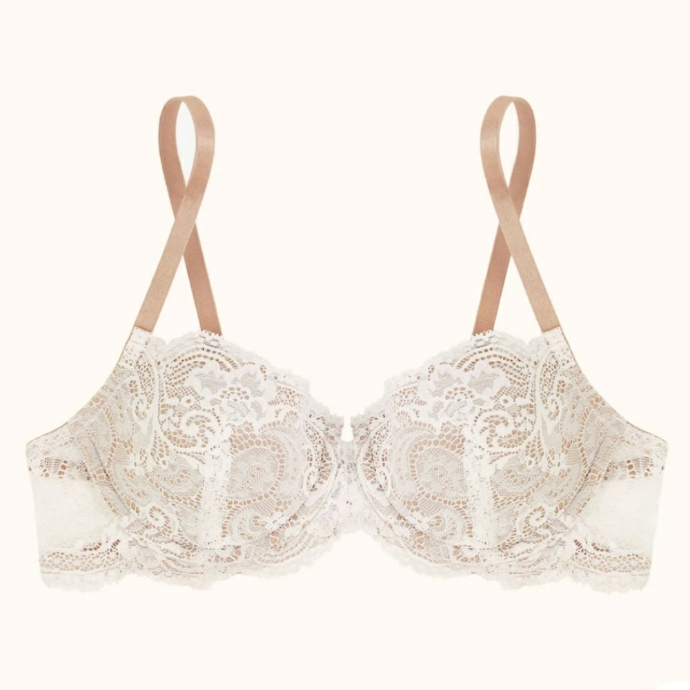 Thirdlove white lace balconette, like new!